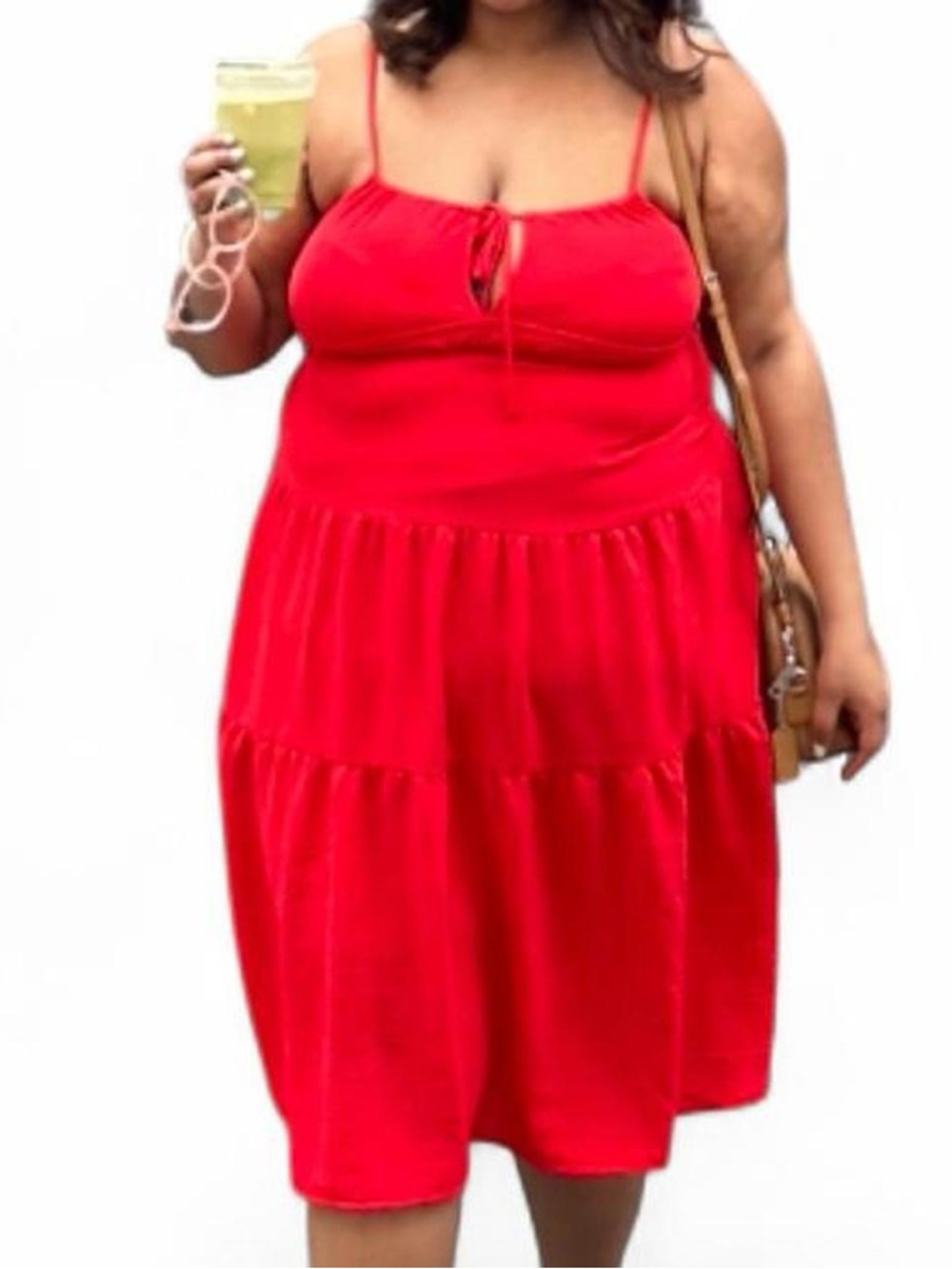 Red Spaghetti-Strap Sundress